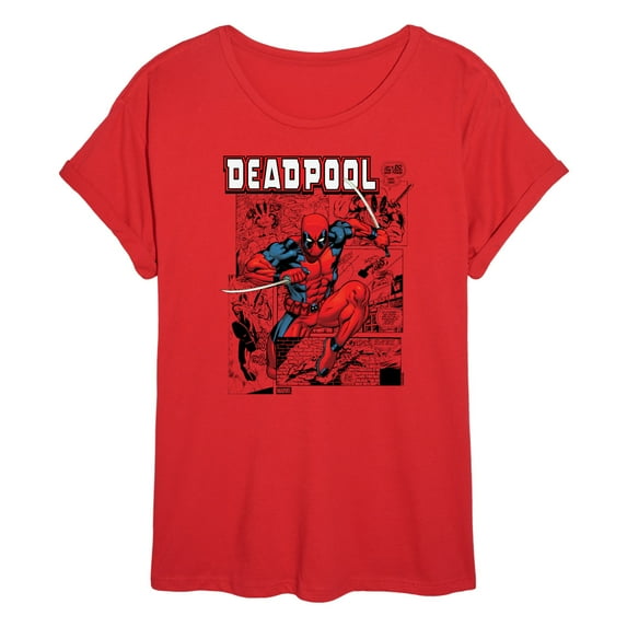 Marvel - Deadpool Comic - Women's Oversized Graphic T-Shirt
