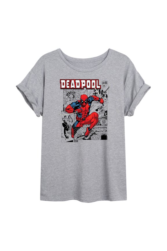 - Deadpool Comic - Women's Oversized Graphic T-Shirt
