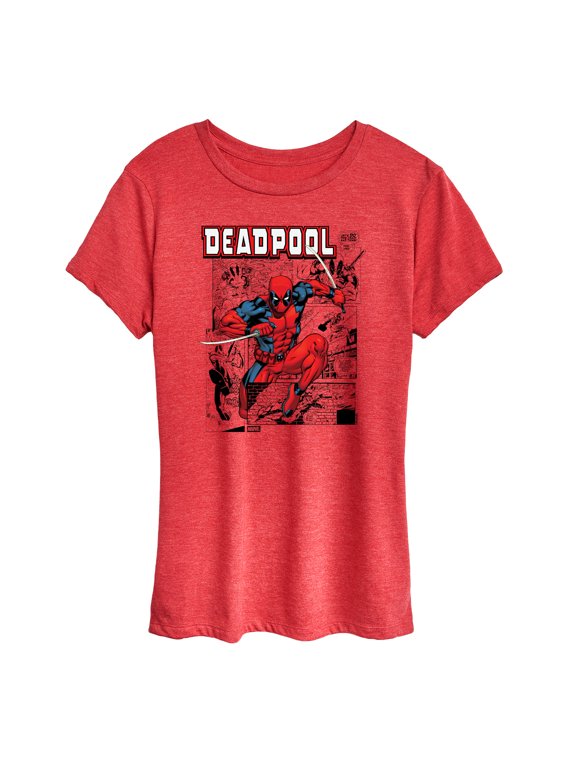 - Deadpool Comic Women's Short Sleeve Graphic T-Shirt