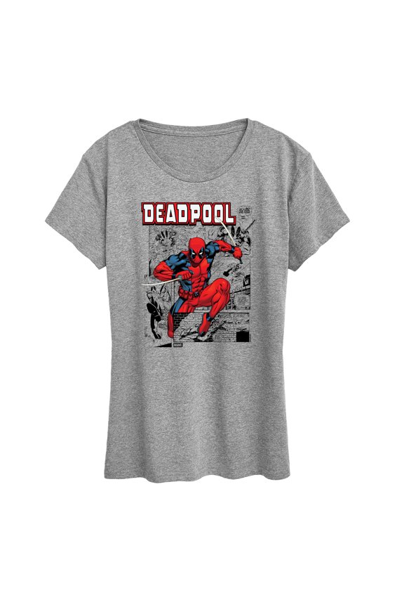 - Deadpool Comic - Women's Short Sleeve Graphic T-Shirt