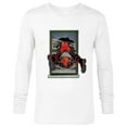thumbnail image 1 of Marvel Deadpool Comic X-Men Undies Window Smash - Long Sleeve T-Shirt for Men - Customized-White, 1 of 5