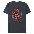 thumbnail image 1 of Marvel Deadpool Corps Lady Deadpool Kidpool Headpool Dogpool - Short Sleeve Blended T-Shirt for Adults - Customized-Navy Heather, 1 of 5