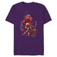 thumbnail image 1 of Marvel Deadpool Corps Lady Deadpool Kidpool Headpool Dogpool - Short Sleeve Blended T-Shirt for Adults - Customized-Purple, 1 of 5
