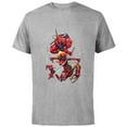 thumbnail image 1 of Marvel Deadpool Corps Lady Deadpool Kidpool Headpool Dogpool - Short Sleeve Cotton T-Shirt for Adults - Customized-Athletic Heather, 1 of 5