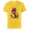 thumbnail image 1 of Marvel Deadpool Corps Lady Deadpool Kidpool Headpool Dogpool - Short Sleeve Cotton T-Shirt for Adults - Customized-Yellow, 1 of 5