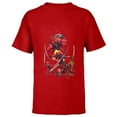 thumbnail image 1 of Marvel Deadpool Corps Lady Deadpool Kidpool Headpool Dogpool - Short Sleeve T-Shirt for Kids - Customized-Red, 1 of 5