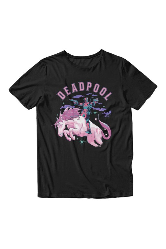 Deadpool Deadly Pink Unicorn Merc Men's T Shirt (Black, S-XXXL)