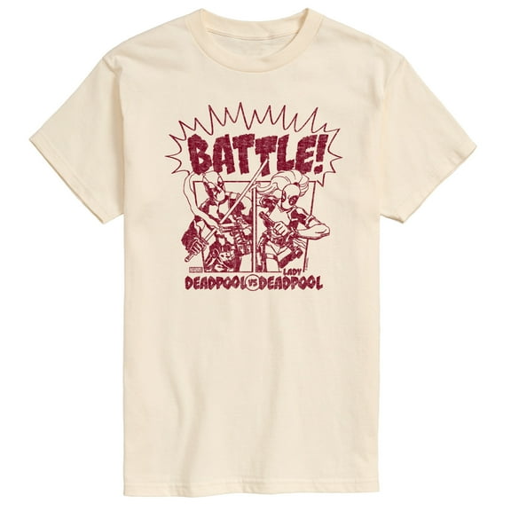 Marvel Deadpool - Deadpool Vs Lady Deadpool - Men's Short Sleeve Graphic T-Shirt