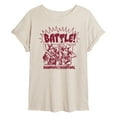 thumbnail image 1 of Marvel Deadpool - Deadpool Vs Lady Deadpool - Women's Oversized Graphic T-Shirt, 1 of 5
