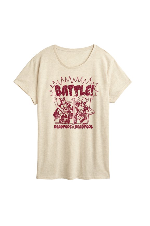 Deadpool - Deadpool Vs Lady Deadpool - Women's Short Sleeve Graphic T-Shirt