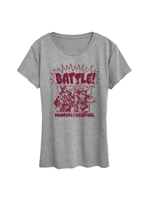 - Deadpool Vs Lady Deadpool Women's Short Sleeve Graphic T-Shirt