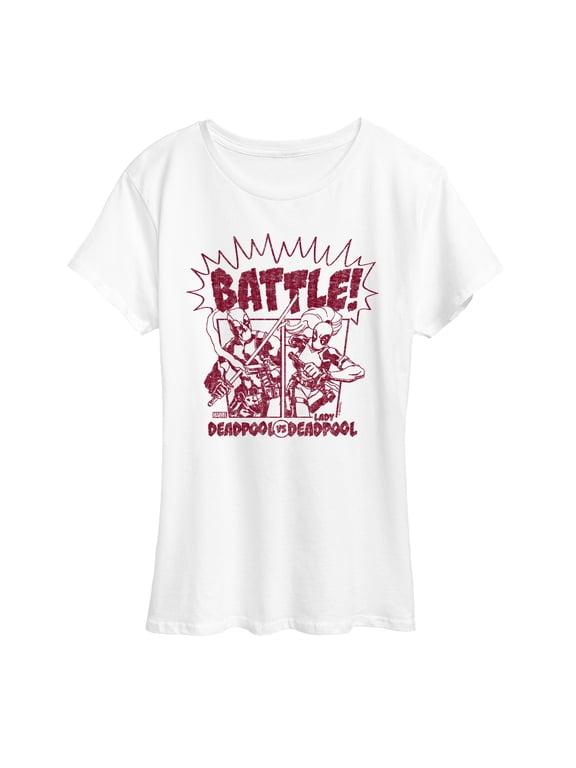 - Deadpool Vs Lady Deadpool Women's Short Sleeve Graphic T-Shirt