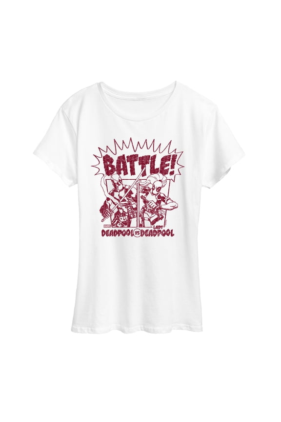 Deadpool - Deadpool Vs Lady Deadpool - Women's Short Sleeve Graphic T-Shirt