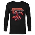 thumbnail image 1 of Marvel Deadpool Drawing Sword Action Pose Comic Cover Art - Long Sleeve T-Shirt for Men - Customized-Black, 1 of 5