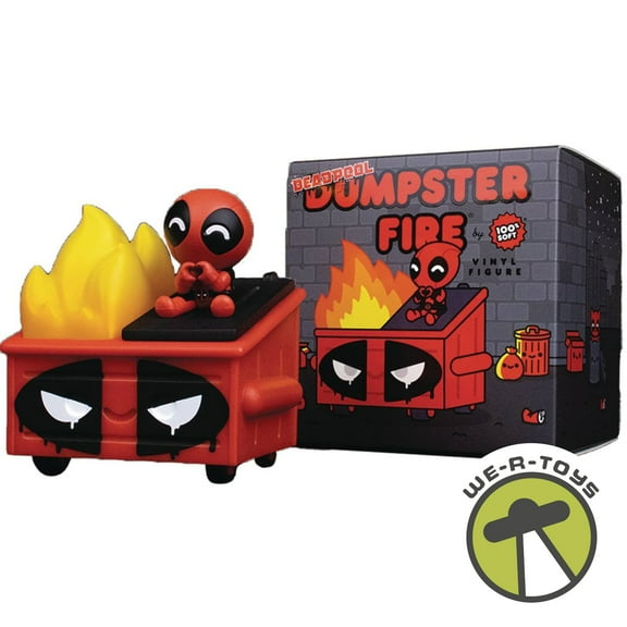 Marvel Deadpool Dumpster Fire Vinyl Figure 2024 by 100% Soft