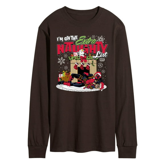 Marvel - Deadpool Extra Naughty - Men's Long Sleeve Graphic T-Shirt