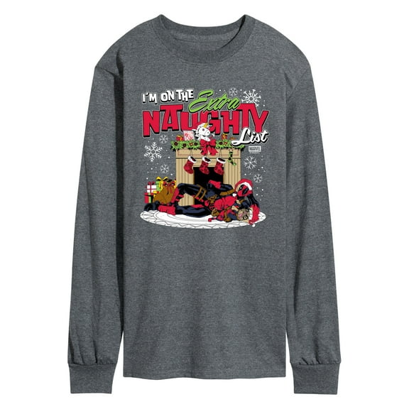 Marvel - Deadpool Extra Naughty - Men's Long Sleeve Graphic T-Shirt