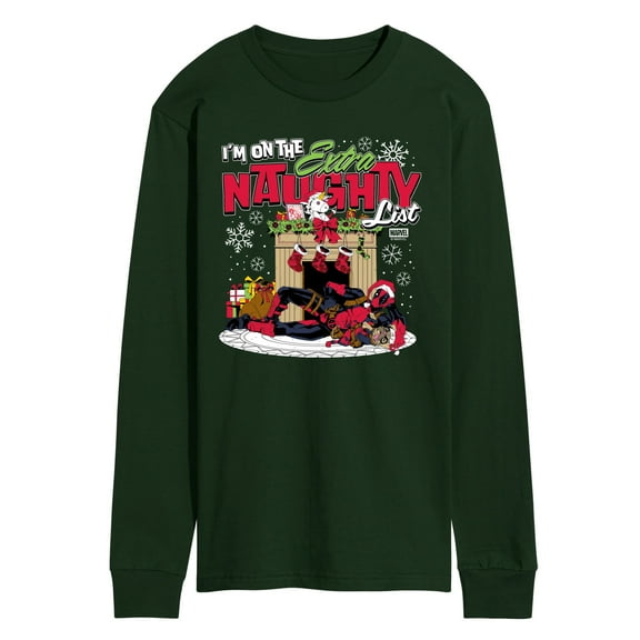 Marvel - Deadpool Extra Naughty - Men's Long Sleeve Graphic T-Shirt