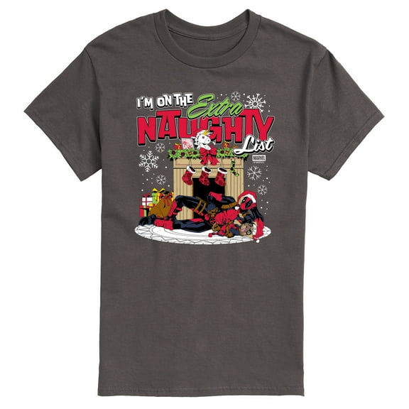 Marvel - Deadpool Extra Naughty - Men's Short Sleeve Graphic T-Shirt