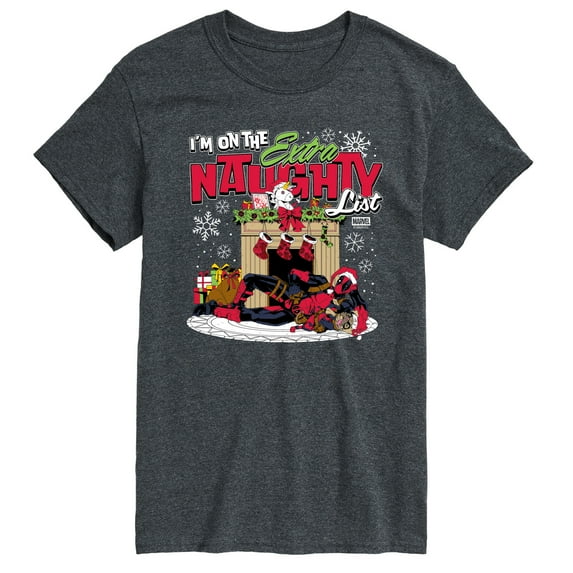Marvel - Deadpool Extra Naughty - Men's Short Sleeve Graphic T-Shirt