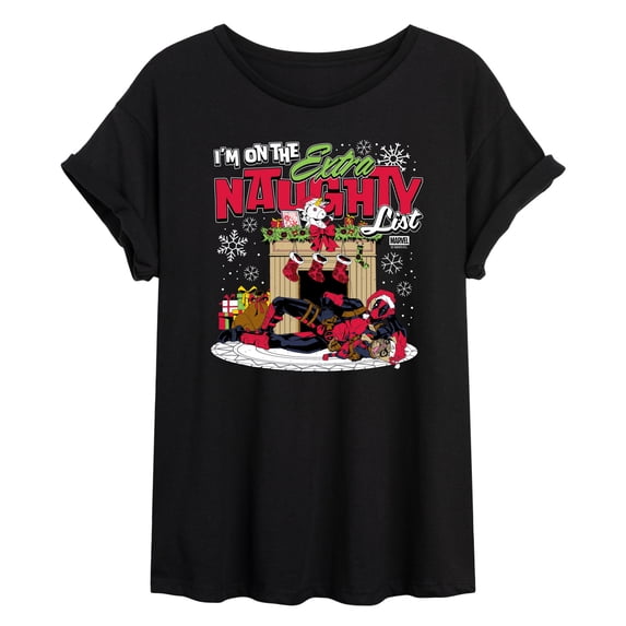Marvel - Deadpool Extra Naughty - Women's Oversized Graphic T-Shirt