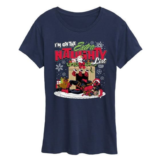 Marvel - Deadpool Extra Naughty - Women's Short Sleeve Graphic T-Shirt