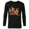 thumbnail image 1 of Marvel Deadpool Family Lady ‘Pool Kidpool Dogpool Headpool- Long Sleeve T-Shirt for Men - Customized-Black, 1 of 5