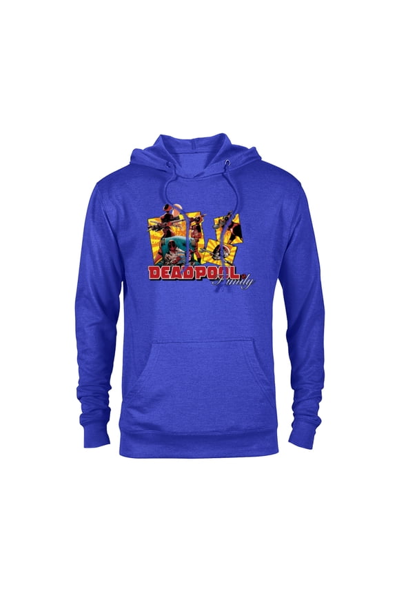 Deadpool Family Lady ‘Pool Kidpool Dogpool Headpool- Pullover Hoodie for Adults - Customized-Royal