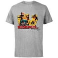 thumbnail image 1 of Marvel Deadpool Family Lady ‘Pool Kidpool Dogpool Headpool- Short Sleeve Cotton T-Shirt for Adults - Customized-Athletic Heather, 1 of 5