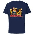 thumbnail image 1 of Marvel Deadpool Family Lady ‘Pool Kidpool Dogpool Headpool- Short Sleeve Cotton T-Shirt for Adults - Customized-Navy, 1 of 5