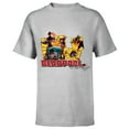 thumbnail image 1 of Marvel Deadpool Family Lady ‘Pool Kidpool Dogpool Headpool- Short Sleeve T-Shirt for Kids - Customized-Athletic Heather, 1 of 5