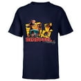 thumbnail image 1 of Marvel Deadpool Family Lady ‘Pool Kidpool Dogpool Headpool- Short Sleeve T-Shirt for Kids - Customized-Navy, 1 of 5