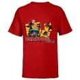 thumbnail image 1 of Marvel Deadpool Family Lady ‘Pool Kidpool Dogpool Headpool- Short Sleeve T-Shirt for Kids - Customized-Red, 1 of 5