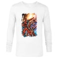 thumbnail image 1 of Marvel Deadpool Family Space Squad Distressed Comic Art- Long Sleeve T-Shirt for Men - Customized-White, 1 of 5