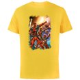 thumbnail image 1 of Marvel Deadpool Family Space Squad Distressed Comic Art- Short Sleeve Cotton T-Shirt for Adults - Customized-Yellow, 1 of 5