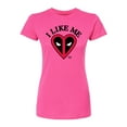 thumbnail image 1 of Marvel - Deadpool I Like Me - Juniors Fitted Short Sleeve Graphic T-Shirt, 1 of 4