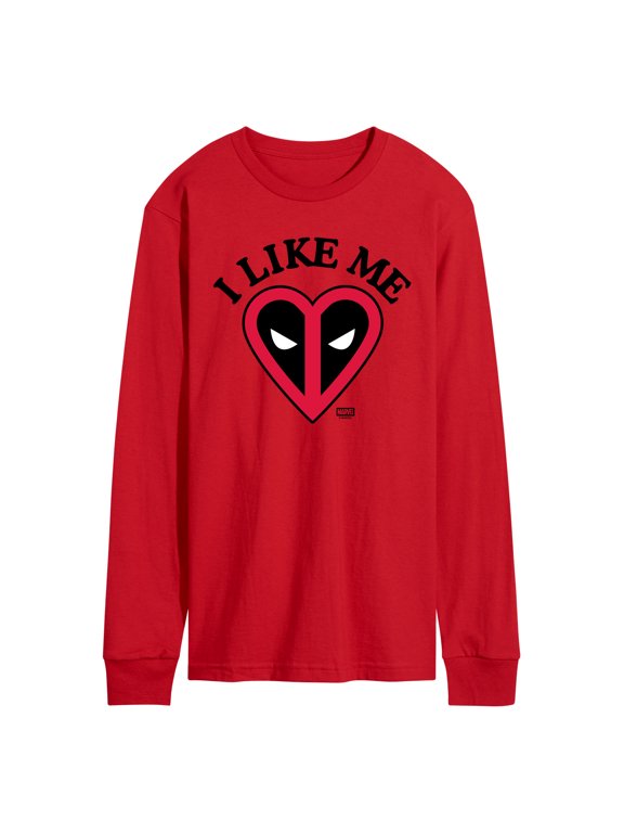 - Deadpool I Like Me Men's Long Sleeve Graphic T-Shirt