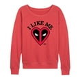 thumbnail image 1 of Marvel - Deadpool I Like Me - Women's French Terry Long Sleeve Pullover, 1 of 3