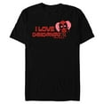 thumbnail image 1 of Marvel Deadpool I Love Chimichangas More Than You Valentine - Short Sleeve Blended T-Shirt for Adults - Customized-Black, 1 of 5