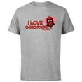 thumbnail image 1 of Marvel Deadpool I Love Chimichangas More Than You Valentine - Short Sleeve Cotton T-Shirt for Adults - Customized-Athletic Heather, 1 of 5