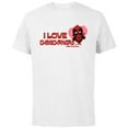 thumbnail image 1 of Marvel Deadpool I Love Chimichangas More Than You Valentine - Short Sleeve Cotton T-Shirt for Adults - Customized-White, 1 of 5