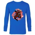 thumbnail image 1 of Marvel Deadpool I'm Crazy For You Valentine's Day - Long Sleeve T-Shirt for Men - Customized-Navy, 1 of 5