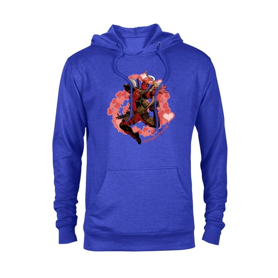 Marvel Deadpool I'm Crazy For You Valentine's Day - Pullover Hoodie for Adults - Customized-Navy