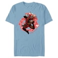 thumbnail image 1 of Marvel Deadpool I'm Crazy For You Valentine's Day - Short Sleeve Blended T-Shirt for Adults - Customized-Ocean Blue, 1 of 5