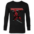 thumbnail image 1 of Marvel Deadpool Katana Pose Mercs for Money Comic Cover Art - Long Sleeve T-Shirt for Men - Customized-Black, 1 of 5