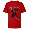 thumbnail image 1 of Marvel Deadpool Katana Pose Mercs for Money Comic Cover Art - Short Sleeve T-Shirt for Kids - Customized-Red, 1 of 5