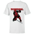 thumbnail image 1 of Marvel Deadpool Katana Pose Mercs for Money Comic Cover Art - Short Sleeve T-Shirt for Kids - Customized-White, 1 of 5
