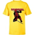 thumbnail image 1 of Marvel Deadpool Katana Pose Mercs for Money Comic Cover Art - Short Sleeve T-Shirt for Kids - Customized-Yellow, 1 of 5