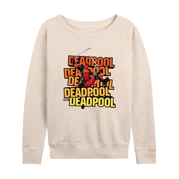 Marvel Deadpool - Katana Pose - Women's French Terry Pullover Sweatshirt