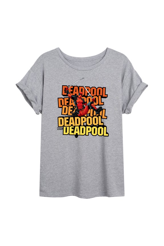 Deadpool - Katana Pose - Women's Oversized Graphic T-Shirt